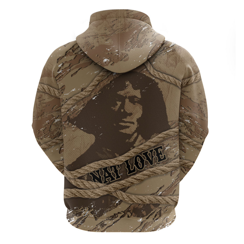 Black Cowboy Nat Love Hoodie Vintage Western Portrait Lasso