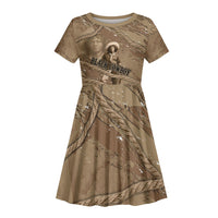 Black Cowboy Nat Love Kid Short Sleeve Dress Vintage Western Portrait Lasso