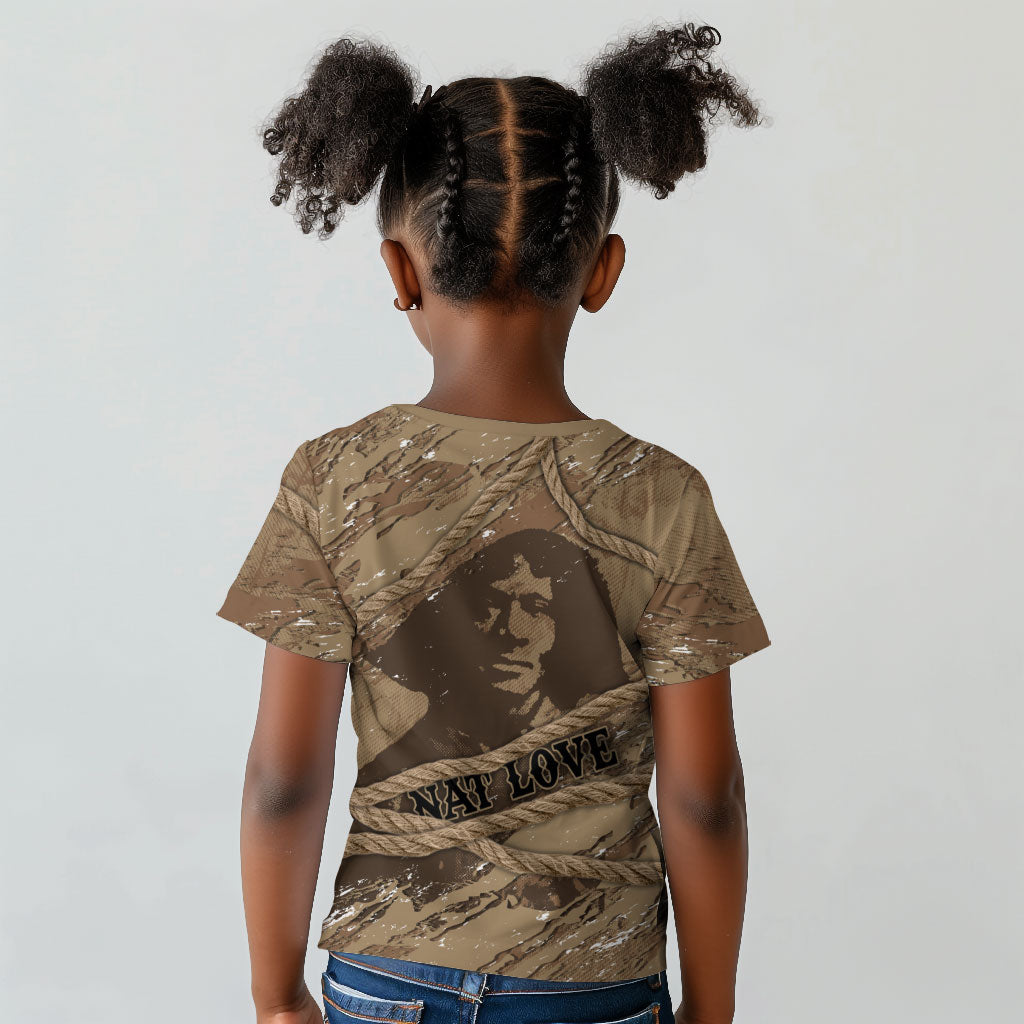 Black Cowboy Nat Love Kid T shirt Vintage Western Portrait Lasso