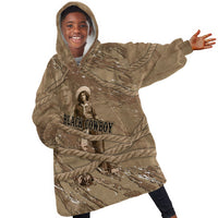Black Cowboy Nat Love Kid Wearable Blanket Hoodie Vintage Western Portrait Lasso