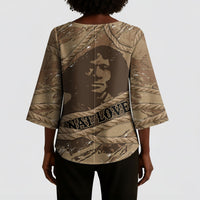 Black Cowboy Nat Love Kimono Sleeve Blouse Vintage Western Portrait Lasso