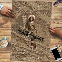 Black Cowboy Nat Love Puzzle Vintage Western Portrait Lasso