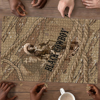 Black Cowboy Nat Love Puzzle Vintage Western Portrait Lasso