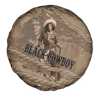 Black Cowboy Nat Love Spare Tire Cover Vintage Western Portrait Lasso