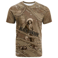 Black Cowboy Nat Love T shirt Vintage Western Portrait Lasso