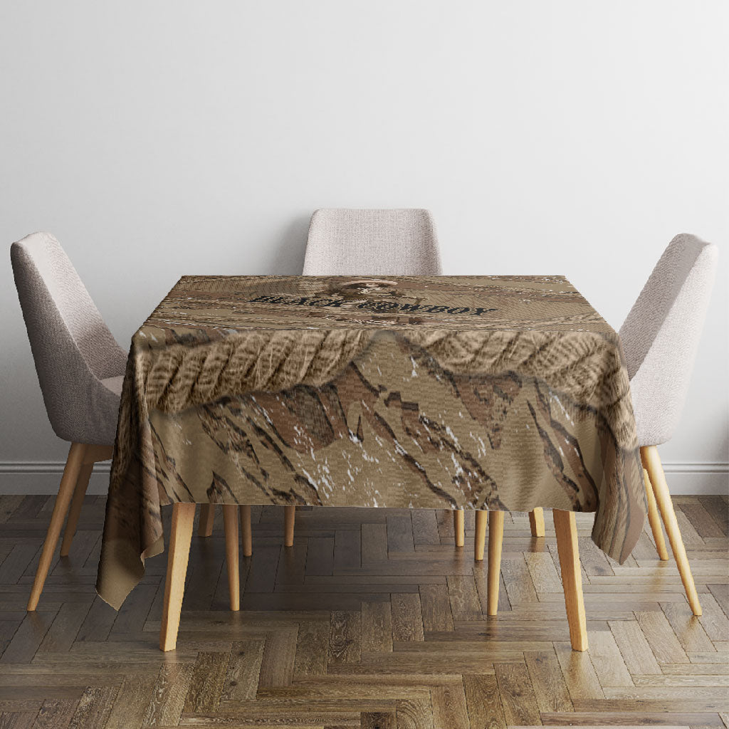 Black Cowboy Nat Love Tablecloth Vintage Western Portrait Lasso