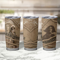 Black Cowboy Nat Love Tumbler Cup Vintage Western Portrait Lasso