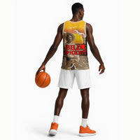 Black Cowboy Bill Pickett Basketball Jersey Retro Sunset Western Design