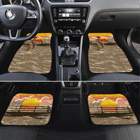 Black Cowboy Bill Pickett Car Mats Retro Sunset Western Design