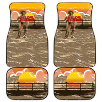 Black Cowboy Bill Pickett Car Mats Retro Sunset Western Design