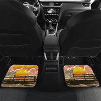 Black Cowboy Bill Pickett Car Mats Retro Sunset Western Design