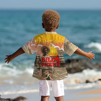 Black Cowboy Bill Pickett Kid Hawaiian Shirt Retro Sunset Western Design