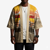 Black Cowboy Bill Pickett Kimono Retro Sunset Western Design