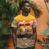 Black Cowboy Bill Pickett T shirt Retro Sunset Western Design