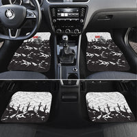 Black Cowboy Nat Love Car Mats Comic Style Desert Line Art Red Typography