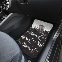 Black Cowboy Nat Love Car Mats Comic Style Desert Line Art Red Typography