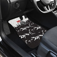 Black Cowboy Nat Love Car Mats Comic Style Desert Line Art Red Typography