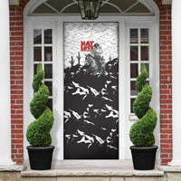 Black Cowboy Nat Love Door Cover Comic Style Desert Line Art Red Typography