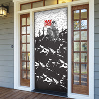 Black Cowboy Nat Love Door Cover Comic Style Desert Line Art Red Typography