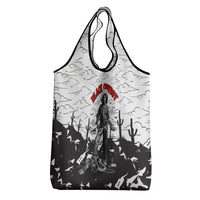 Black Cowboy Nat Love Grocery Bag Comic Style Desert Line Art Red Typography