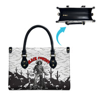Black Cowboy Nat Love Leather Bag Comic Style Desert Line Art Red Typography