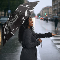 Black Cowboy Nat Love Umbrella Comic Style Desert Line Art Red Typography