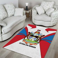 Antigua and Barbuda Flag Area Rug with National Coat of Arms - Wonder Print Shop