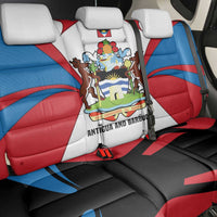 Antigua and Barbuda Flag Back Car Seat Cover with National Coat of Arms - Wonder Print Shop