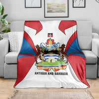 Antigua and Barbuda Flag Blanket with National Coat of Arms - Wonder Print Shop