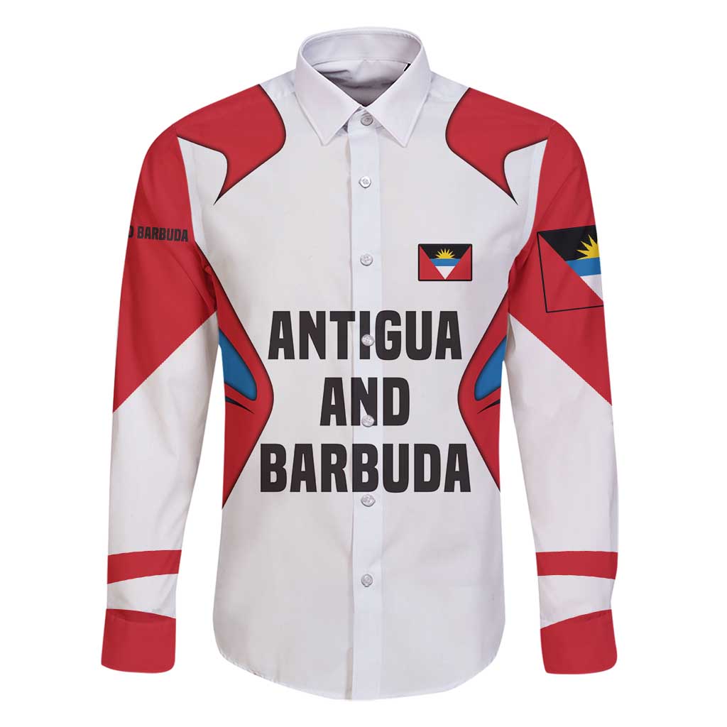 Antigua and Barbuda Flag Family Matching Mermaid Dress and Hawaiian Shirt with National Coat of Arms - Wonder Print Shop