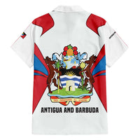 Antigua and Barbuda Flag Family Matching Tank Maxi Dress and Hawaiian Shirt with National Coat of Arms - Wonder Print Shop