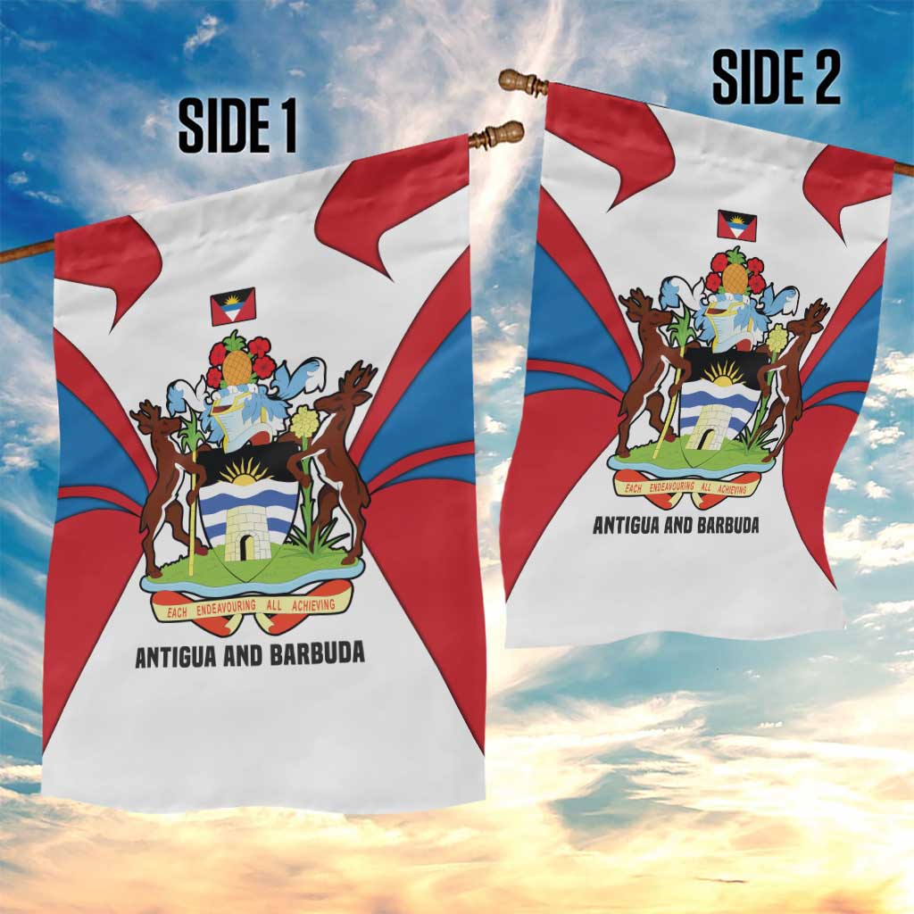 Antigua and Barbuda Flag Garden Flag with National Coat of Arms - Wonder Print Shop