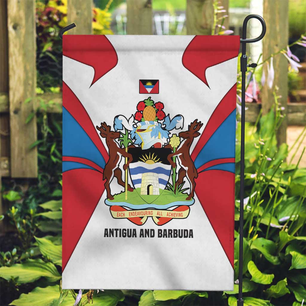 Antigua and Barbuda Flag Garden Flag with National Coat of Arms - Wonder Print Shop