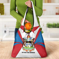 Antigua and Barbuda Flag Grocery Bag with National Coat of Arms - Wonder Print Shop