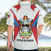 Antigua and Barbuda Flag Hawaiian Shirt with National Coat of Arms - Wonder Print Shop