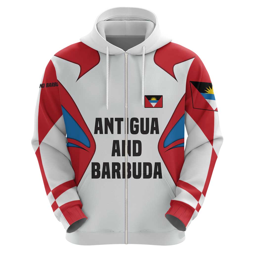 Antigua and Barbuda Flag Hoodie with National Coat of Arms - Wonder Print Shop