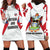 Antigua and Barbuda Flag Hoodie Dress with National Coat of Arms - Wonder Print Shop