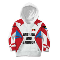 Antigua and Barbuda Flag Kid Hoodie with National Coat of Arms - Wonder Print Shop