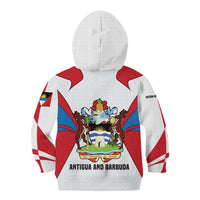 Antigua and Barbuda Flag Kid Hoodie with National Coat of Arms - Wonder Print Shop