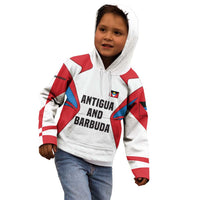 Antigua and Barbuda Flag Kid Hoodie with National Coat of Arms - Wonder Print Shop