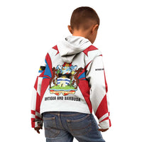 Antigua and Barbuda Flag Kid Hoodie with National Coat of Arms - Wonder Print Shop
