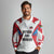 Antigua and Barbuda Flag Long Sleeve Polo Shirt with National Coat of Arms - Wonder Print Shop