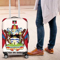 Antigua and Barbuda Flag Luggage Cover with National Coat of Arms - Wonder Print Shop