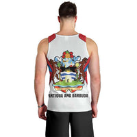 Antigua and Barbuda Flag Men Tank Top with National Coat of Arms - Wonder Print Shop