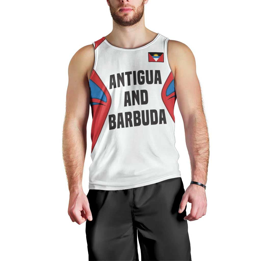 Antigua and Barbuda Flag Men Tank Top with National Coat of Arms - Wonder Print Shop