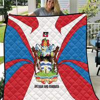 Antigua and Barbuda Flag Quilt with National Coat of Arms - Wonder Print Shop