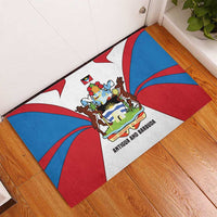 Antigua and Barbuda Flag Rubber Doormat with National Coat of Arms - Wonder Print Shop