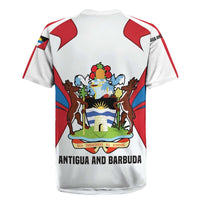 Antigua and Barbuda Flag Rugby Jersey with National Coat of Arms - Wonder Print Shop