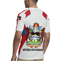 Antigua and Barbuda Flag Rugby Jersey with National Coat of Arms - Wonder Print Shop
