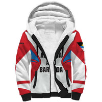 Antigua and Barbuda Flag Sherpa Hoodie with National Coat of Arms - Wonder Print Shop